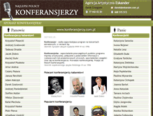 Tablet Screenshot of konferansjerzy.com.pl